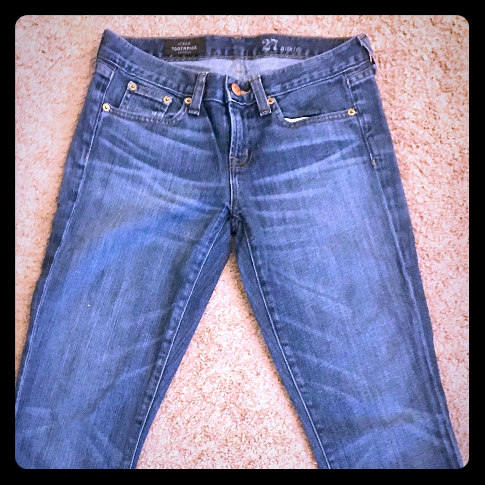J Crew Toothpick jeans Size 27